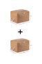 Set of 2 Beige Small Size under Base Socks Suitcase Organizer Dowry Bundle Organizer Hurç / 30X22X18 - 8