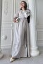 Button Detail Cross Tie Modal Stone Dress
