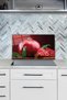 Red Pomegranate Glass Stove Back Protector, Heat Resistant, Countertop Built-In and Kitchen Protection - 2