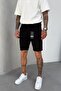 Black Denim Fabric Men's Jean Jeans Shorts Ke-463 - 7