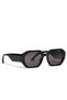 نظارات شمسية Ceyc ذات إطار سميك بتصميم مستطيل أسود UV400 - 3