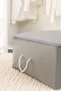 Set of 2 Gray Mega Size Base under Bed Cabinet Pillow Quilt Clothing Sweater Clothes Bag 74X46X22 - 4