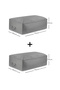 Set of 2 Houndstooth Gray Mega Size Underbed under Bed Cabinet Pillow Quilt Clothing Sweater Clothes Pouch - 7