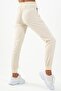 Regular Women's Turned-Up Leg Beige Trousers - 2