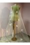 Rose Guipure Embroidered Long Veil - 5