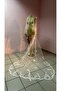 Rose Guipure Embroidered Long Veil - 3