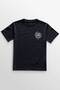 Unisex Navy Blue T-Shirt Celestal Balance Sun and Moon Sun and Moon Space Ying Yang Printed T-Shirt