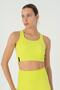 Slimfit Women's Closed Neckline Neon Green Bra - 2