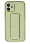 iPhone 12 Case Coco Leather Stand Cover - Water Green Zngzr