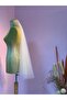 1.5 Meter Short White Pearl Embroidered Veil - 6