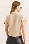 Muslin soft textured shirt mink - 5