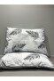 Gray Feather Pattern Pillow Case 2 Pcs 50X70 - 4