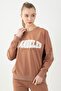 Oversized Women's Crew Neck Mushroom Sweatshirt - 3