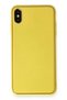 iPhone XS Max Case Coco Leather Silicone Cover - Yellow Zngzr