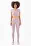 Slimfit Women's Crew Neck Lilac Crop Top - 4