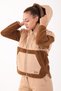 Comfort Women's Hooded Tan Tracktop - 3