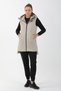 Comfort Women's Hooded Silver Gray Vest - 3