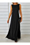 Women's Sleeveless Boat Neck Maxi Janjan Crepe Dress - 3