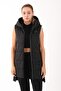 Comfort Women's Hooded Black Vest
