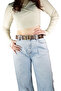 100% Genuine Leather, Gold Snake Buckle Tosado Women's Jeans, Sports Belt 4 Cm=an-byn-47 - 2