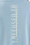 Regular Women's Crew Neck Foggy Blue Crop Top - 7