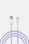 كابل USB من القماش من النوع C MX064، أرجواني - 3