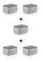 5 Pieces Gray Home Sweet Home Small Size under Base Socks Suitcase Organizer Dowry Organizer Hurç - 8
