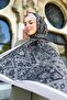 شال قطن سلطان فريش - نمط البلاط - SLF002-08 - قهوة بالحليب، أخضر، أسود - 2