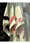Luxury Boxed Satin Long Kimono Sleeve Flower Detail Bride Maternity Dressing Gown with Buckle Gift - 5