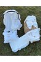 5-Piece Hospital Discharge Set with Customized Embroidered Name (Muslin Jumpsuit Set, Blanket, Stroller Cover) - 5