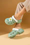 High Sole Floral Patterned Cross Slippers, Sea, Beach, Chef, Nurse, Doctor Slippers - 6
