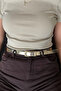 Marena Gold Buckle Shiny Women's Belt