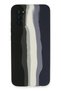 Samsung Galaxy A03S Case Marbled Launch Silicone - Black-Navy Lzwdr