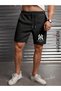 Unisex Ny Printed Combed Shorts - 2