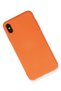 iPhone X Compatible Case Nano Inside Velvet Silicone - Orange - 2