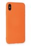 iPhone X Compatible Case Nano Inside Velvet Silicone - Orange - 3
