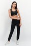 Women Brand Logo Padded Sports Bra, Black - 4