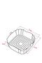 Cream Silicone Baking Bowl Compatible with All Airfryers - 3