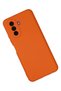 Huawei Nova Y70 Compatible Case Nano Inside Velvet Silicone - Orange Zngzr - 3