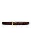100% Genuine Leather, Gold Buckle 3 Cm Dark Brown Women's Belt; Dress, Trouser Belt = 3cm-kdn-31 - 8