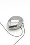 Women's Metal Drop Model Evening Dress and Special Occasion Portfolio Chain Strap Evening Dress Bag Silver - 4