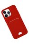 iPhone 14 Pro Case Kelvin Silicone with Business Card - Red Zngzr - 2
