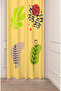 Leaf Geometric Line Patterned Bohemian Model Special Design Digital Printed (Single Wing) Modern Background Curtain