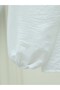Baby Collar Lace Shirt with Elastic Sleeves -White - 6
