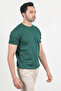 Men's Crew Neck Short Sleeve Basic Knitwear T-Shirt Green - 2501 - 2