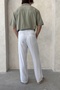 Men's Elastic Waist Baggy Fit Linen Trousers - 7