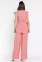 Koyusomon Women's Waist Belted Vest Trousers Set of Two - 3