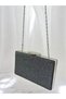 Platinum Color Glitter Non-Spill Imported Kumsim Metal Handle Women's Evening Dress Bag - 5