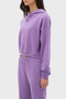 Hooded 100% Cotton Crop Fit Sweat Sweat Lb23Fwessfuhd - 4