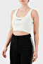 Cotton Slim Fit Square Collar Logo Top Top Lbnoosessfutn
